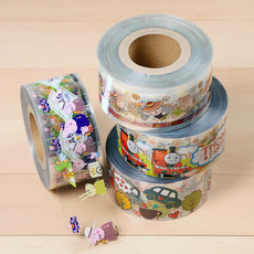 Упаковка для кондитерских изделий 加厚彩色透明韩式卡通熊8cm宽慕斯围边蛋糕硬围边纸装饰约130米卷