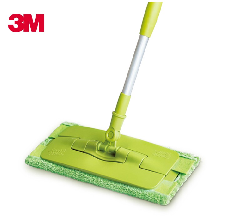 3m thinking high and convenient clip-cloth towing flat mop ultra-fine fibre dexterous 360-degree rotary delivery replacement