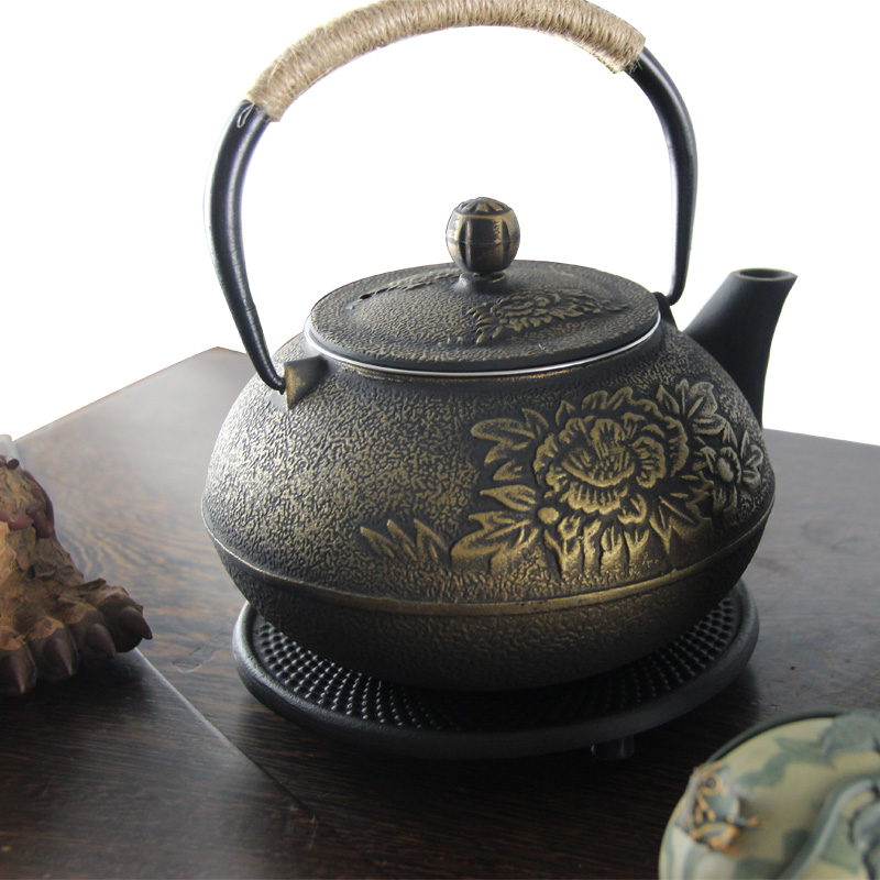 Aroma-resistant iron-jug cast iron teapot southern iron jug cooking teapot upscale iron jug raw iron jug No coating