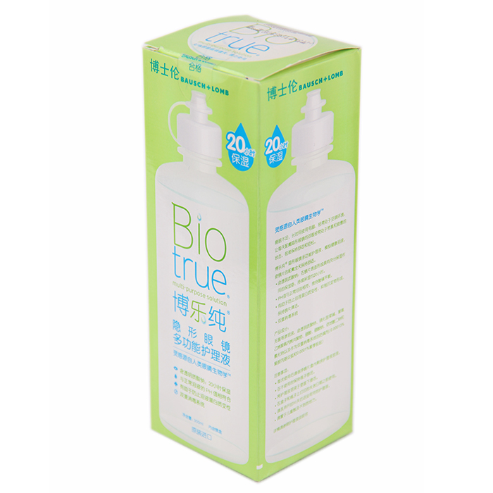 博士伦美瞳隐形眼镜多功能护理液博乐纯模拟健康泪液300ml