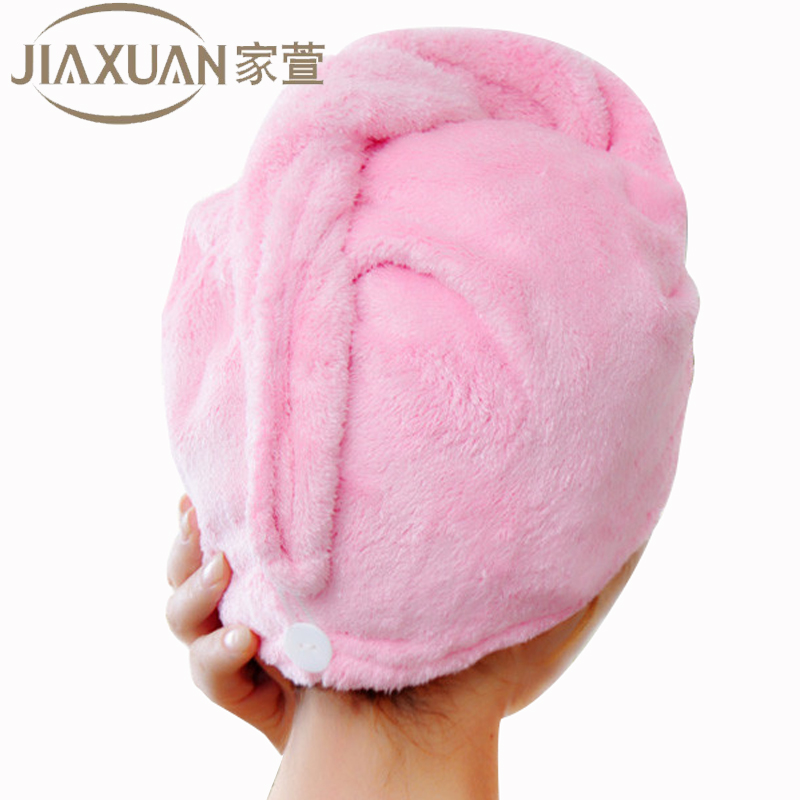 【天猫超市】家萱毛巾浴帽吸水加大加厚干发帽干发巾随机色