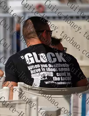 Original G17 GLOCK GLOCK gun military tactics military fans outdoor training T-shirt short sleeve European and American tide big size