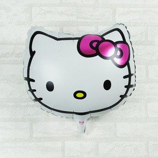 Explosions 18 inch aluminum KT cat head aluminum balloon animation cartoon children's toys festival party decoration helium balloon
