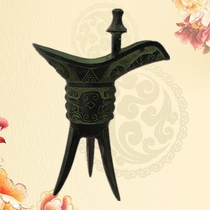 Antique bronze wine glass craft ornaments bronze animal face Cup Ancient Wine Wine Cup home decoration