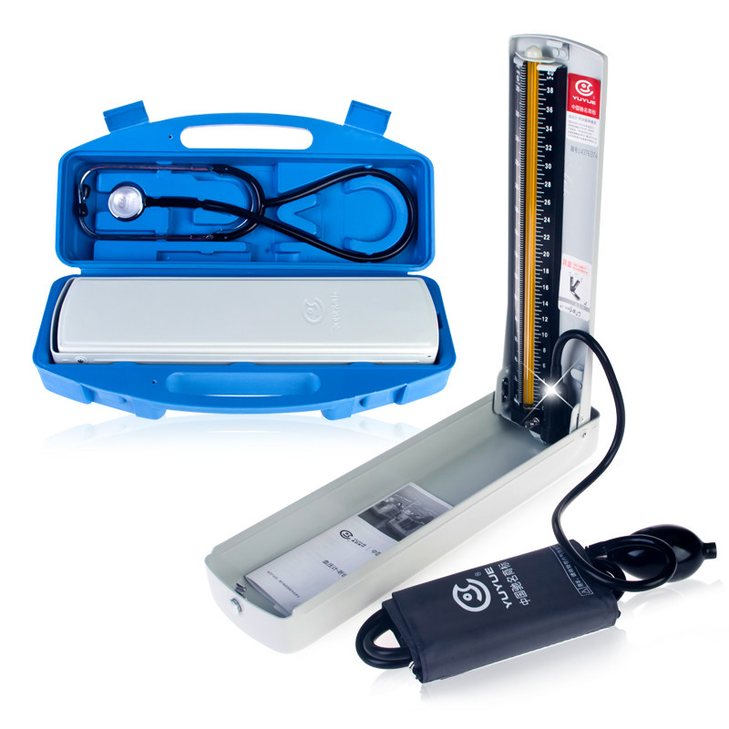 鱼跃台式血压计加医用听诊器水银血压仪手动精准测血压家用上臂式