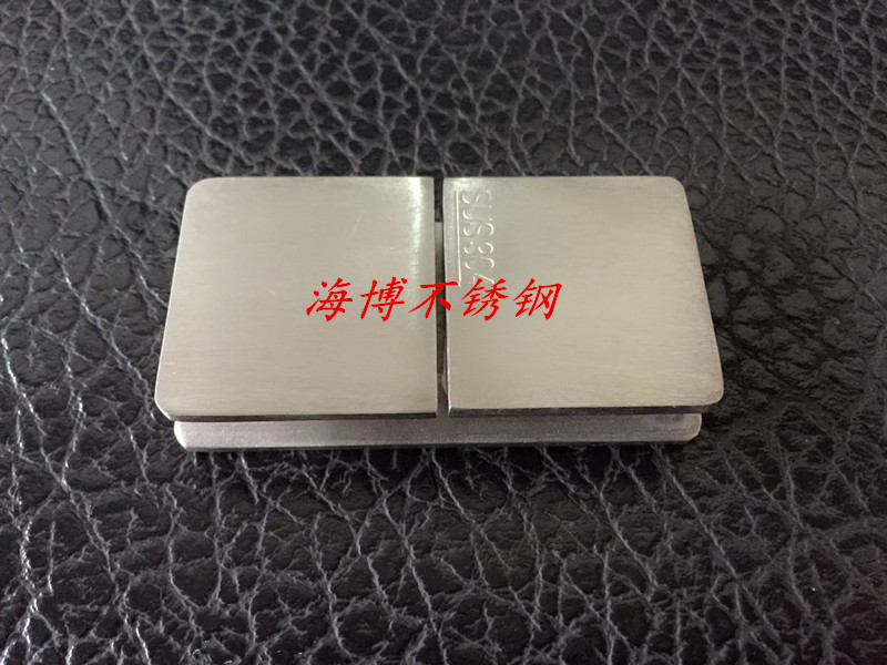 304201 shower room glass clip stainless steel glass fixed clip ultra-connection piece 180-degree square face
