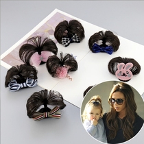 Baby hair clip Cute pigtail Baby hair clip cupola braid Childrens bow wig clip hair accessories Head accessories