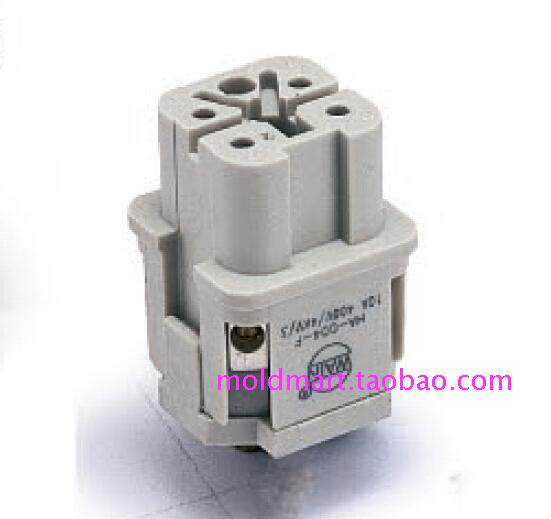 WAIN connector HA-004-F 10A 230V 5-pin female core 02100410200 screw connection