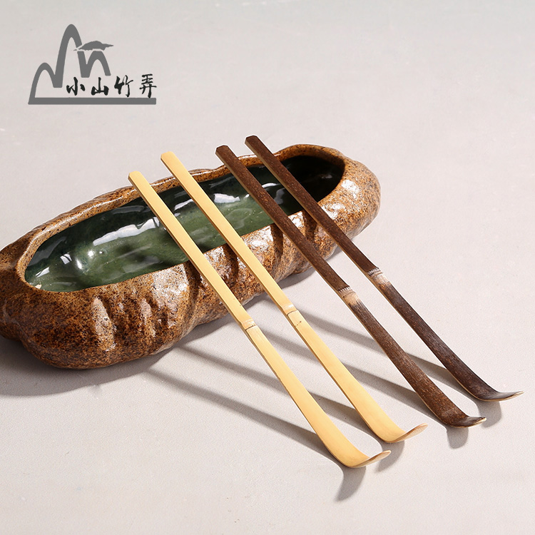 Day Style Tea Set Handmade Natural Purple Bamboo Handmade Teaspoon Teaspoon Tea Spoon Tea Scoop Tea Pickpocketch Tea Spoon Dot Tea Dao Zero Fit-Taobao