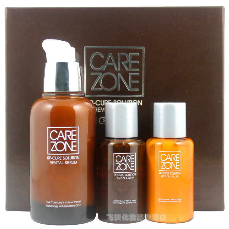 蝶妆CAREZONE蔻瑞哲 新颜修复柔肤精华露45ml 抗皱保湿 礼盒套装