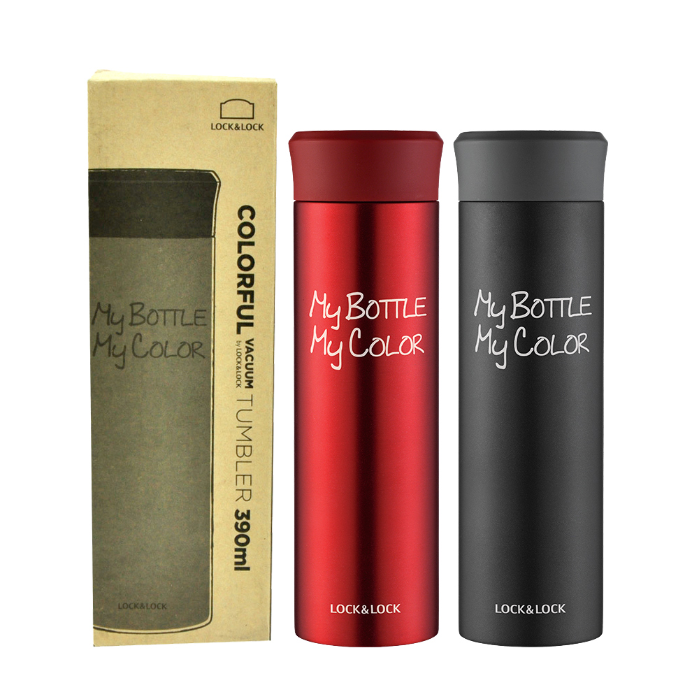 当当网百货 LOCK&LOCK乐扣乐扣缤纷马克杯保温杯LHC4015BLK 390ml