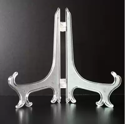 High transparent imitation crystal photo frame bracket Photo album consumables tray Photo album holder Craft gift decoration tray table decoration