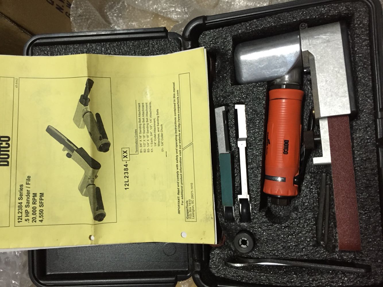 US DOTCO pneumatic tool 12L2384-B1 4-in-1 pneumatic tool sand belt machine wind grinding wire drawing machine