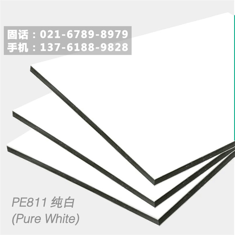 Shanghai Jixiang 4mm10 silk national standard advertising door head dry hanging special board Waterproof weatherproof polyester solid color aluminum-plastic board