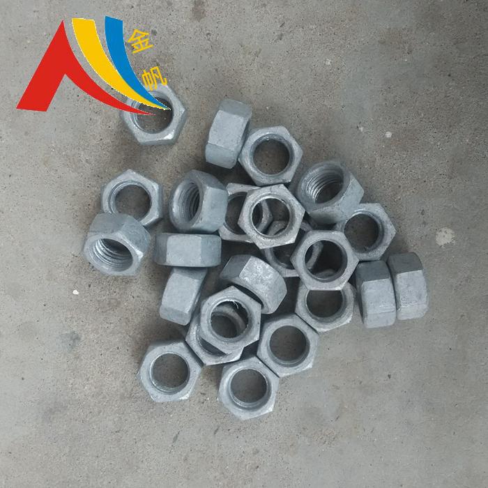 Direct sales hot-dip galvanized outer hexagonal nut hot-dip zinc bolt nut hot-dip galvanized iron tower bolts full series