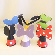 Net Red birthday decoration scene decoration cute cartoon birthday hat party party childrens girlfriends take photos