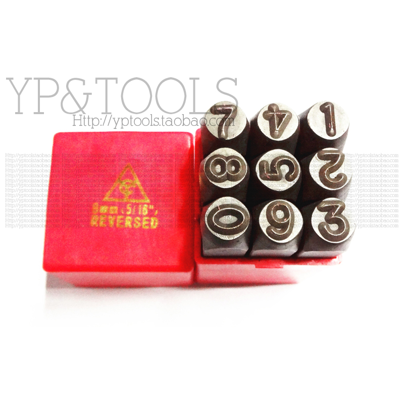 Upscale Anti-font English letter digital steel printed steel number steel word punching steel word head steel word code 3-12