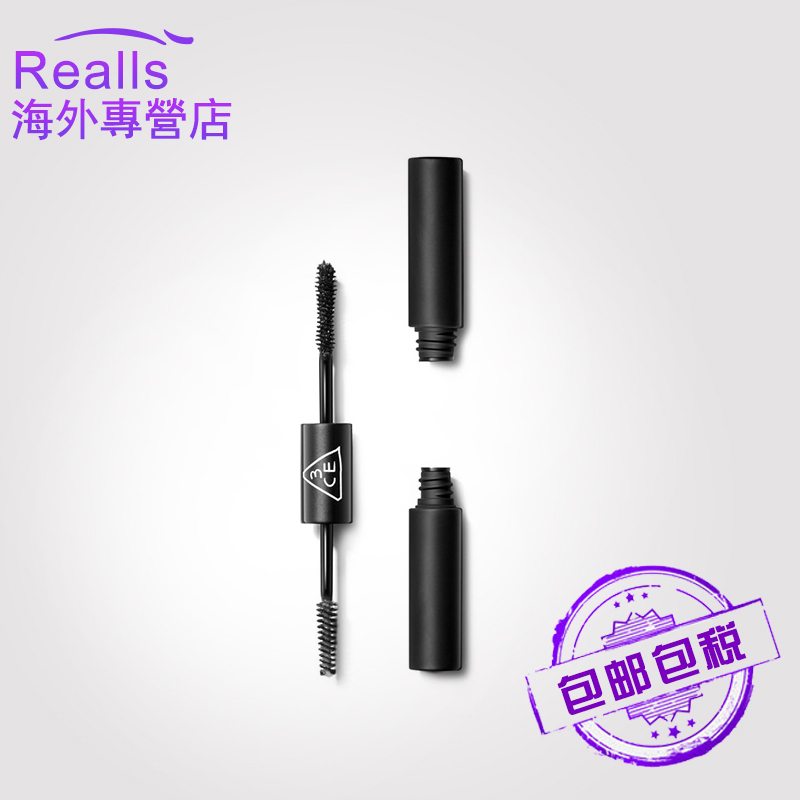 韩国3CE双头睫毛膏6.1g防水纤长卷翘不晕染拉长极细刷头浓密正品