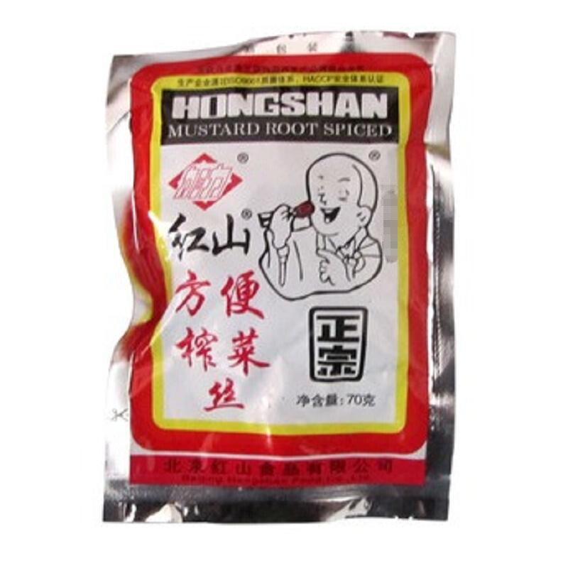 【天猫超市】红山一休榨菜70g正宗方便榨菜丝鲜香独特老北京风味