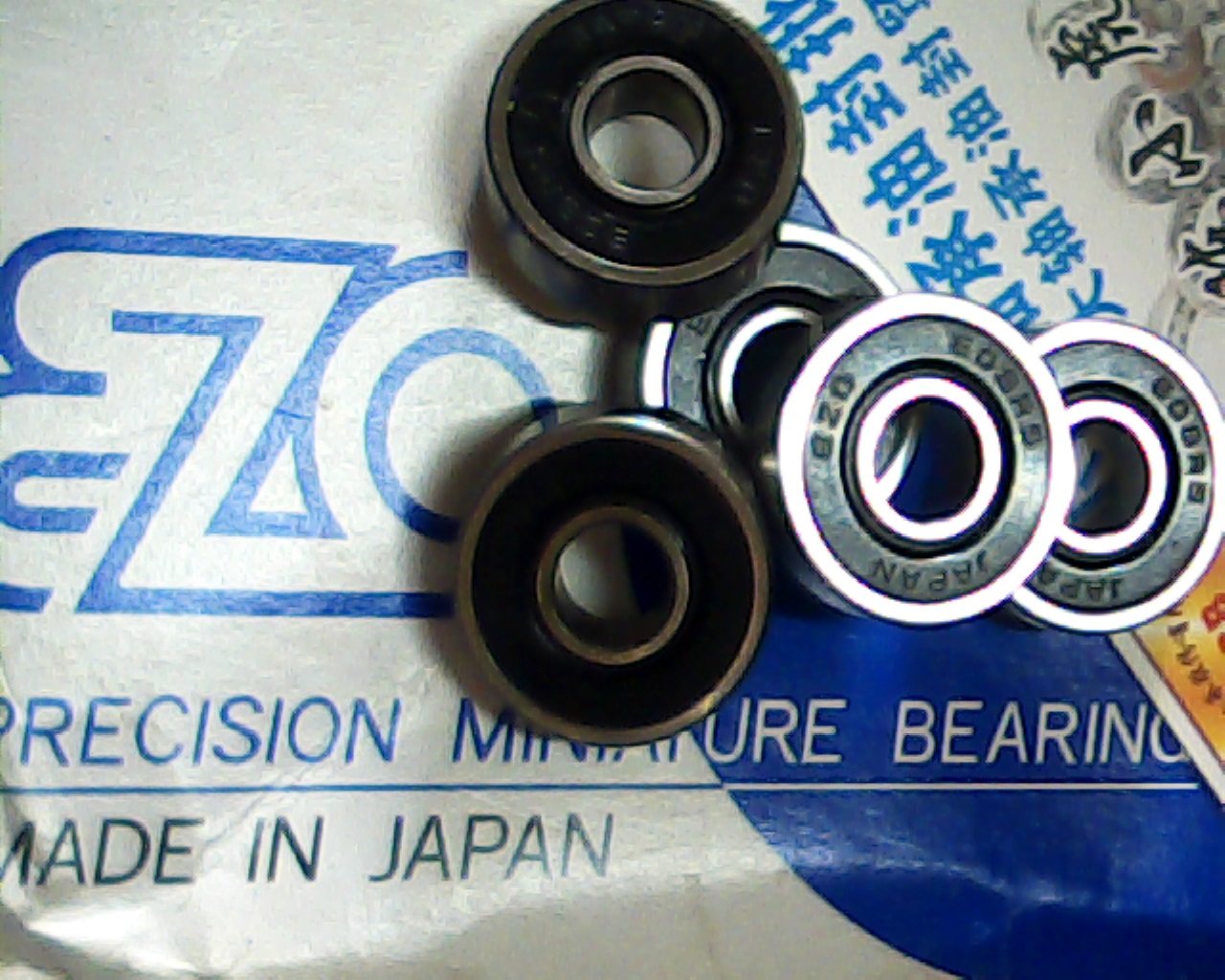 608RS 608-2RS 8*22*7 EZO Japanese imported glue cover bearing inner diameter 8 outer diameter 22 height 7 mm