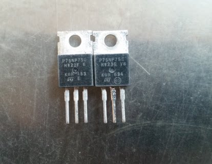 South Korean ST manufacturer P75NF75 one cm foot 80A75V original assembly and disassembly machine MOS tube controller commonly used