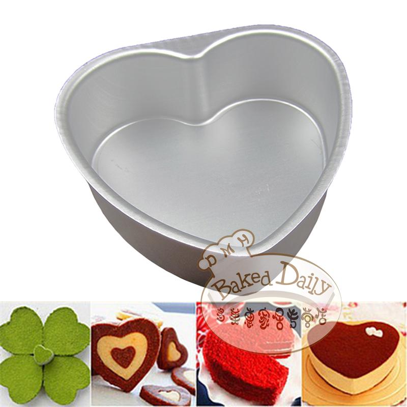 Live bottom heart-shaped anode live bottom mold Qifeng cake mold 3 inches 5 inches 6 inches 8 inches 10 inches love baking utensils