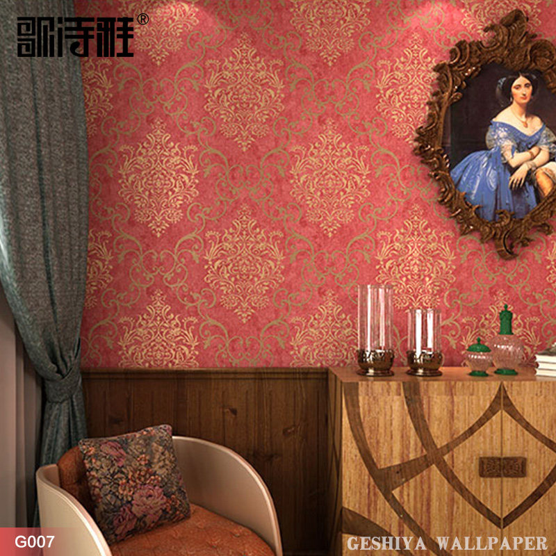 ��ʫ��ŷʽ����ʿ���ɫǽֽG0007