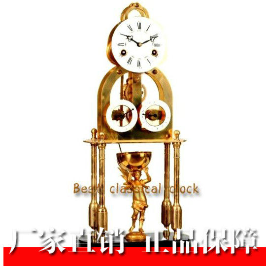 Eurostyle with daily skeleton clocks) imitation ancient machinery pure bronze seat clock) The whole point of the time-case-time-like room decoration) seat bell