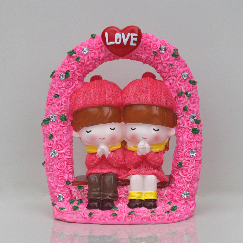 8/1/2015 = 21cm high 18cm wide-love flower door lovers-cartoon latex molds new