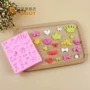 Fondant nướng DIY silicone khuôn nhựa 19 lỗ vương miện bánh sô cô la đất sét mềm - Tự làm khuôn nướng khuôn làm bánh