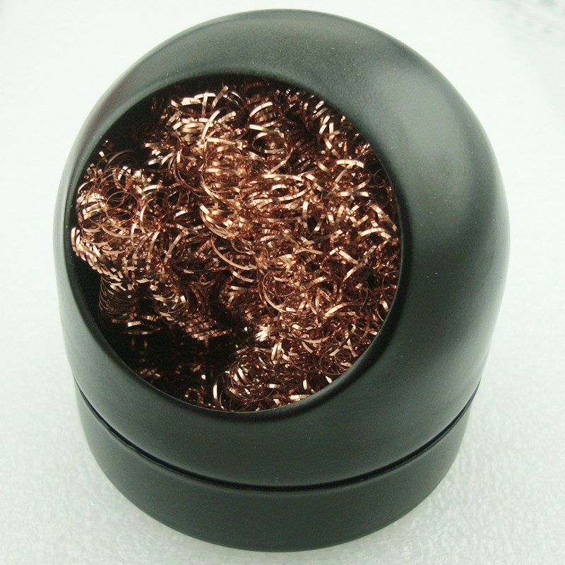 Electric iron head repair removal rust cleaning copper wire clean tsuiware cleaning copper wire ball except tin tennis ball tin removal tin