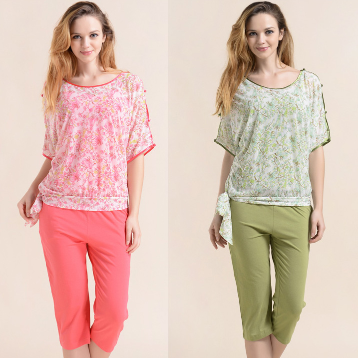 Deficit-selling special cabinet L' Orinya Bamboo fiber ladies Home Clothing Pants Three sets FJ530