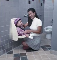 Baby bathroom protective chair Bathroom protective seat Bathroom wall-mounted seat Baby grooming table