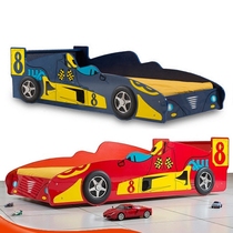 Creative childrens furniture cartoon boy racing car running lathe crib extra bed small bed splicing big bed side