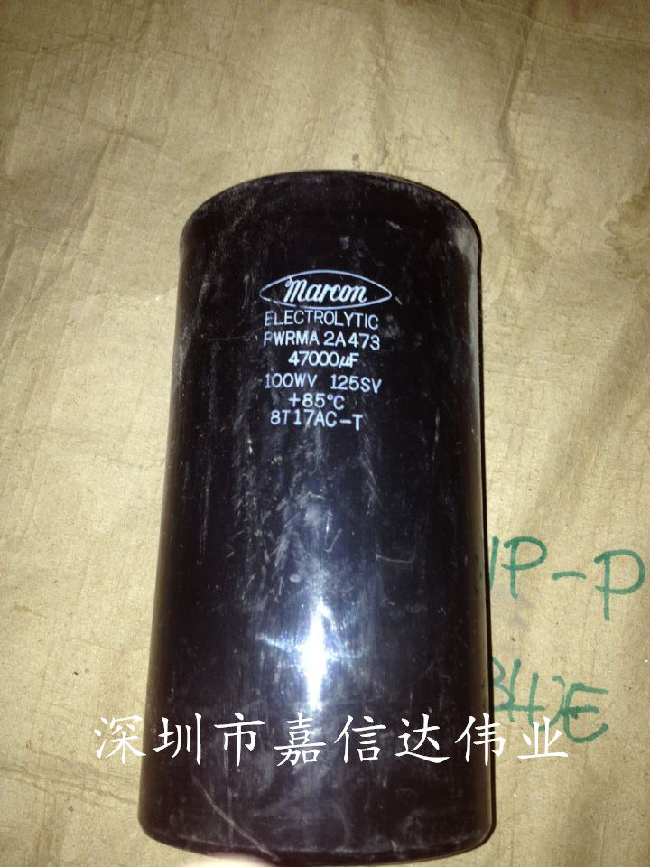 Black Kong Kong JiangseHitachi screw foot capacitor 100v47000uf 160v47000UF volume variety