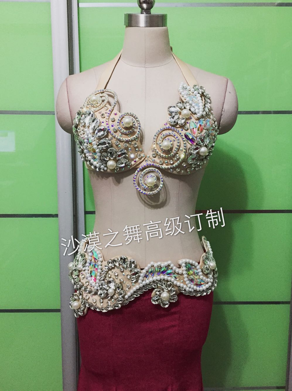 Desert Dance Original New Products Gorgeous Reworked Belly Leather Dance Play Out of a Performance Suit Suit Order