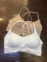 Gu Fei thickened and gathered small breasts and beautiful back cross bottoming tube top vest anti-lighting belt chest pad bra women wrapped chest