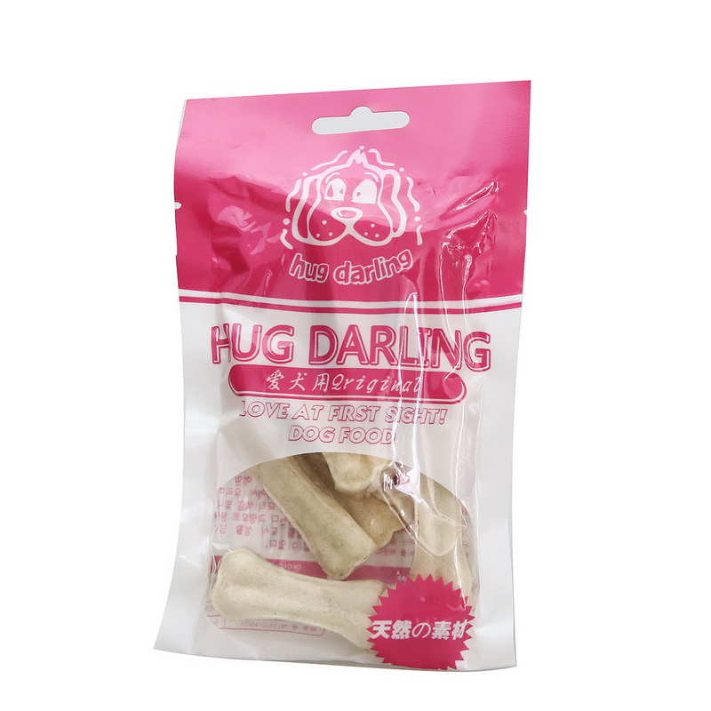 宠物零食 哈格奶油牛皮小压骨8支装100g 幼犬磨牙棒 泰迪狗零食