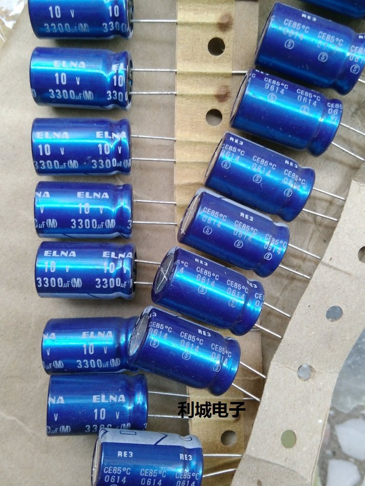 New Inna ELNA Bluegown RE3 10V3300UF Audio electrolytic capacitor volume: 12X20