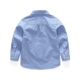 2019 mới xuân hè bé trai cotton kẻ sọc dài tay áo sơ mi bé gái mềm mại - Áo sơ mi thời trang bé gái Áo sơ mi