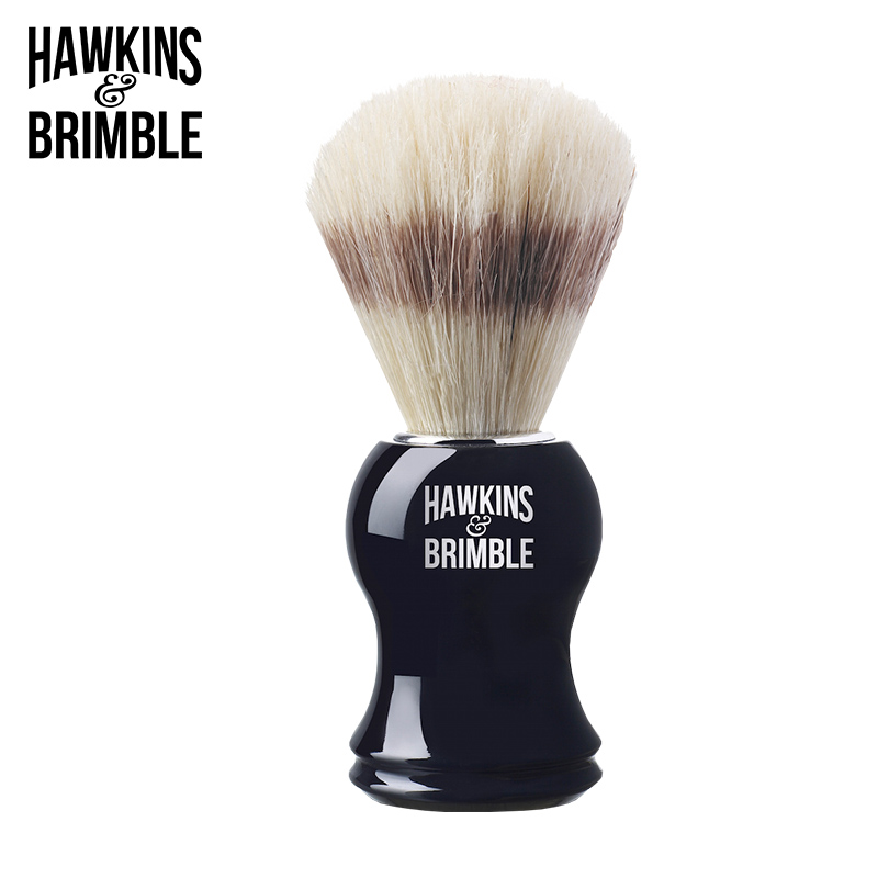英国直邮HAWKINS & BRIMBLE刮胡泡沫刷进口男士刮胡剃须毛刷