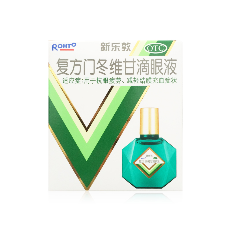 新乐敦 复方门冬维甘滴眼液13ml 眼药水 眼疲劳 结膜充血曼秀雷敦