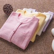 Girls Knitwear 2022 New Baby Baby Cotton Thin Air Conditioning Sweater Spring Autumn Sweater Summer Childrens Cardigan
