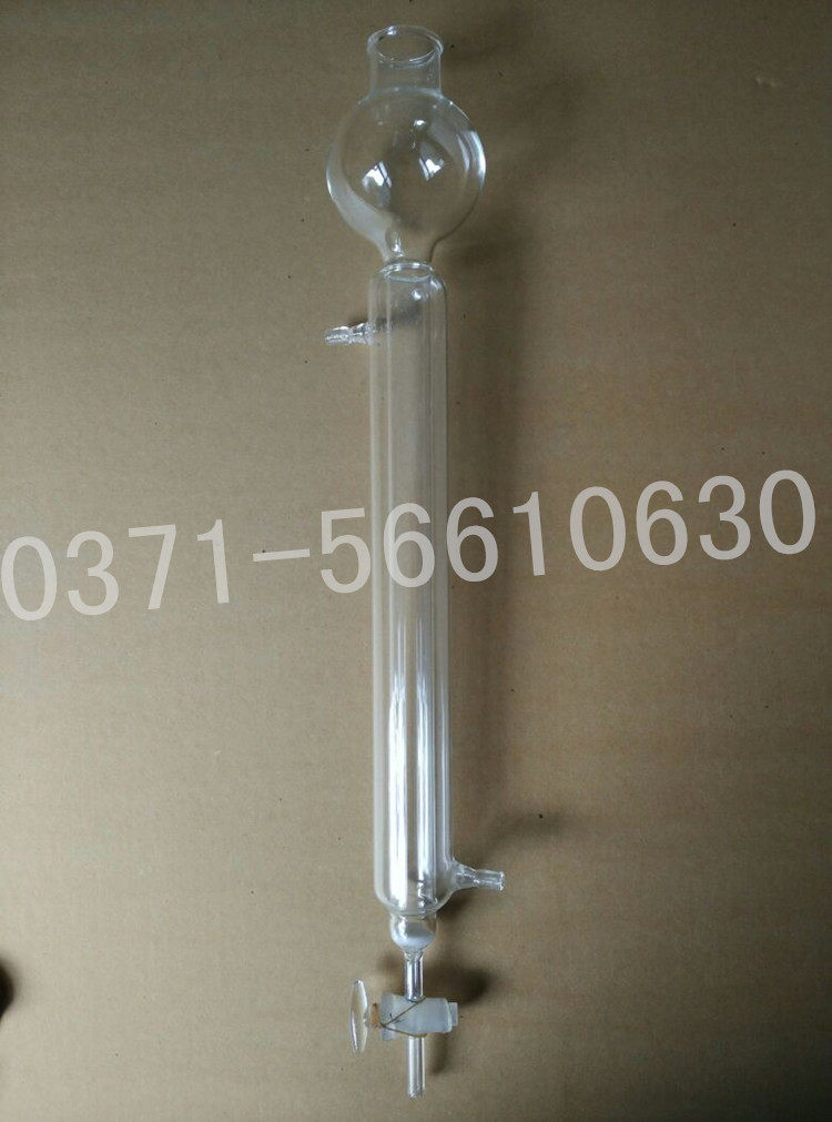 Standard mouth sand core double layer chromatography column Sandwich chromatography column Insulation chromatography column 100ml 20 * 200 can be customized