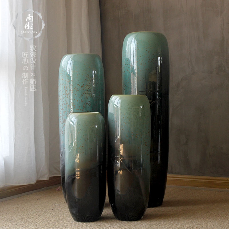 Jingdezhen dried flowers of large ceramic I and contracted flower arranging flowers in the sitting room porch ark, lucky bamboo furnishing articles