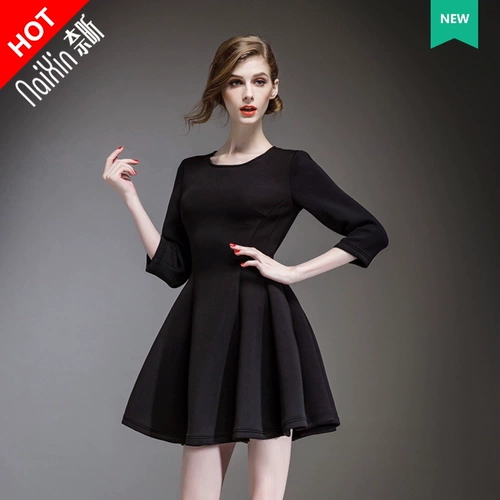 Naixin индивидуальная 60011 Новое платье Женская одежда обновления с облицованием простых обтягивающих тали