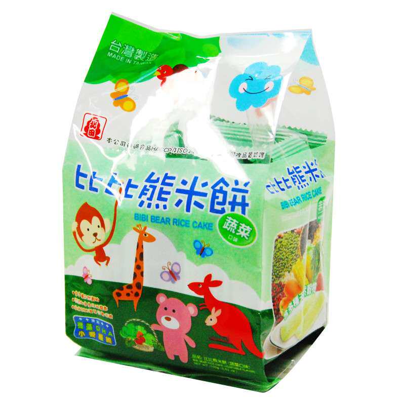 【苏宁易购】北田 比比熊米饼 蔬菜口味100g/袋