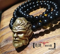 Fighting and victory Buddha three-way Buddha head Qi Tian Dazheng Monkey King Brass Bead Handstring Pendant Bodhi DIY accessories