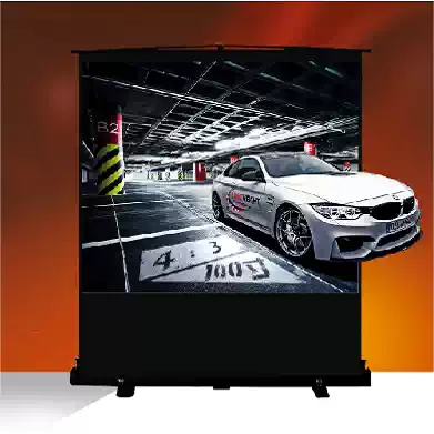 Projector 100 inch screen Shimeijia gray plastic floor pull screen Projection screen Projector screen 4:3
