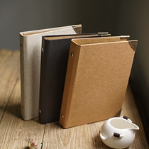A5 loose-leaf photo album handmade DIY thick cardboard scrapbook 7-inch personality album menu notepad